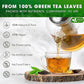 FreshDrinkUS, Premium 210 Green Tea Bags, 100% Natural & Pure from Green Tea. Green Herbal Tea. Made with Natural Material Tea Bags. No Sugar, No Gluten, Vegan.