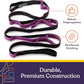 SPECIAL SUPPLIES Yoga Strap for Stretching, Stability Training, Fitness, Flexibility, Physical Therapy, Home Workout Equipment, Strength Training, and Pilates (Purple)