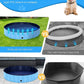 Foldable Dog Pool, Lexda Hard Plastic Shell Pet Swimming Pools for Large Dogs, Collapsible Plastic Pet Pool, Portable Bathing Tub for Dogs (79x12inch)