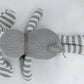 Organic Baby Toys Grey Bunny Rabbit Stuffed Animal 7.1"