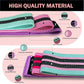 Long and Short Fabric Resistance Bands with Door Anchor 7 PCS, Non-Slip Stretch Booty Bands for Working Out Women & Men, Loop Exercise Elastic Bands for Home Physical Therapy Yoga Pilates