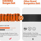 IOKHEIRA Orange Dog Seatbelt - Adjustable Reflective Bungee Harness with Aluminum Swivel Carabiner