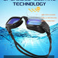 Swim Goggles, Goggles Adult with Swimming Cap, Nose Clip & Ear Plugs, UV Protection Anti-Fog Lens and Case for Adult