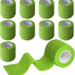 9 Pack 2" x 5 Yards Self Adhesive Bandage Wrap Self Stick Wrap for Ankle, Wrist, Finger, Sports, Breathable Cohesive Vet Tape for Pets (Grass Green)
