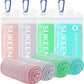 Sukeen 4 Pack Cooling Towel (40"x12") for Sweat, Quick-Drying Neck Cooling Wraps, Soft & Breathable Chilly Sports Towel for Yoga, Sport, Running, Workout, Cooking, Microfiber