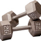 Body-Solid Cast Iron Hexagon Dumbbell, Hand Weights For Men and Women, Weight Dumbbells for Strength Training, Body Building Home Gym Training Gear
