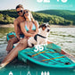 Bigfly 11'6×35" Super Wide Inflatable Stand Up Paddle Board, Ultra Stable Wide SUP for 2+1 People/Family/Big Size, 100L Backpack, All-Round Sup Board, US Big Fin