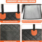 Back Seat Extender for Dogs Hard Bottom, Upgraded 7-Layer PU Leather Dog Car Seat Cover with Support 400lbs, Waterproof Dog Hammock Bed Backseat, Anti-Scratch Pet Seat Extender for Car, SUV, Truck