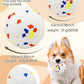 Upgrade Indestructible Dog Tennis Balls, Durable Bouncy Dog Toys for Aggressive Chewers, Teething & Fetch Game (4 White)