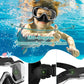 W WSTOO Kids Swim Goggles with Nose Cover,Snorkel Diving Swimming Mask for Youth 5-15,HD 3-Window Wide Vision Anti-Shattered Lens Anti-Fog&Leak