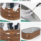 Galvanized Raised Garden Bed Outdoor - 4×2×1ft Planter Raised Beds for Gardening | Oval Metal Garden Planter Box with Safety Edging and Gloves for Vegetables Fruits and Flowers - Grain