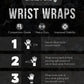 Wrist Wraps Weightlifting - Stiff Heavy Duty 18 inch Wraps With Thick Thumb Loop For Powerlifting, Bodybuilding, Cross Training, & Heavy Presses