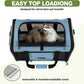 Cat Carrier 18 x 11 x 11 Top Loading Soft-Sided Pet Travel Bag Over 15lbs, Portable Small Dog Puppy Car Crate 10 lbs, Chihuahua Kennel Carry Case, Kitty Cloth Cage Medium Cat Under 25 Blue