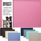 MIGHTY MONKEY 100% Waterproof Dog Food Mat, Raised Edges Silicone Pet Feeding Placemat for Cat, Dogs, Pet Bowls, High Lipped Tray Prevents Water Spills, Food on Floor, Dishwasher Safe, 18x12, Pink