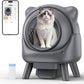 Automatic Cat Litter Box for Cats, Self Cleaning Litter Box, 65L Robot with APP Control, Safety Protection, 1 Roll Garbage Bags