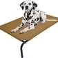 PHYEX Elevated Dog Bed for Medium Dogs, Raised Dog Bed with Breathable Mesh, Dog Cot Bed with Sturdy Steel Frame for Indoor & Outdoor Use, Non Slip, Easy to Clean, 43.5 Inches, Brown
