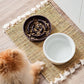 LE TAUCI Ceramic Slow Feeder Dog Bowls Small Breed, 0.6 Cups Dog Food Dish for Fast Eaters, Puzzle Bowl for Small Dogs and Cats,Purple