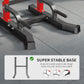 SogesHome Adjustable Pull Up Bar & Dip Station, Heavy Duty 500LB Capacity Multifunctional Home Gym Fitness Equipment for Strength Training, Push Up Stand for Arm, Back, Core & Full Body Workout