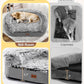 Dog Beds for Jumbo Dogs, 47.5"x35"x7.6", Removable and Washable Cover, Raised Reboundable Edges, Non Slip Bottom, Extra Big Size, Orthopedic Oval Memory Foam Pet Bedding, Indoor