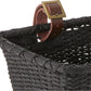 Retrospec Bicycles Cane Woven Rectangular Toto Basket with Authentic Leather Straps and Brass Buckles