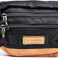 Wilderdog Utility Fanny Pack stores Treats, Balls, Keys in 3 Pockets with adjustable strap and Poop Bag dispenser (Black)