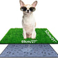 Pee Pads for Dogs with Fake Grass, 27" x 21" Indoor Artificial Grass for Dogs Potty, Lawn Pee Pads for Doggie Washable, Reusable and Lawn for Replacement, Puppy Training Litter Box for Outdoor Patio