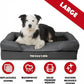 The Dog’s Bed Large Grey with Black Trim 36x27, Waterproof, Veterinary Grade Memory Foam, Pain Relief: Arthritis, Hip & Elbow Dysplasia, Post Surgery, Supportive, Washable Cover, Veterinary-Approved