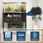 20-29 Gallon Aquarium Stand with Power Outlet & 2 Storage Drawers, Heavy Duty Metal Frame Fish Tank Stand with Waterproof Mat, 30.7" L*15.7" W Tabletop, 550LBS Capacity, Black