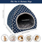 BWOGUE Guinea Pig House Bed Cozy Hamster Cave Large Hideout for Dwarf Rabbits Hedgehog Bearded Dragon Winter Nest Hamster Cage Accessories