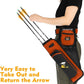 SUNYA Archery Hip Quiver for Arrows. Includes 3 Tubes Arrow Holder, Accessories Pockets and Waist Belt. Fit for Compound and Recurve Bow Practice.