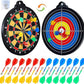 Magnetic Dart Board for Kids-12Magnetic Dart/Sticky Balls Or 2 Toy Gun+40 Foam Dart.Indoor/Outdoor Kids Games and Party Games,Christmas Birthday Gifts Toys for 3-12 Year Old Boys
