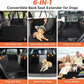 Back Seat Extender for Dogs - Holds 450lbs, Waterproof Dog Car Seat Cover for Back Seat with Hard Bottom for Cars SUVs Truck,Anti-Scratch No Slip Large Space Pet Backseat Protector,Black