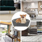 SHAVI Pet Sofa Dog Couch for Small Pet Dog and Cats, Low Back Lounging Bed with Velvet Modern Cat Couch Easy-to-Clean(Grey)