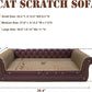 Scratching Sofa, Couch Shaped Thick Scratching Cardboard, Lounge Bed for Indoor Rest&Play, Sofa Scratcher Pad (Brown, 39.4" L X 14" W X 11" H)