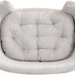 Christopher Knight Home Elroy Orthopedic Dog Bed, Elevated Dog Sofa Bed for Small Dog, Supportive Foam Pet Couch Bed with Wooden Legs, Modern Pet Sofa Bed, Light Beige