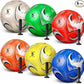6 Pcs Operation Christmas Soccer Ball Bulk with Pump Needles, Size 3 4 5 Deflated Soccer Ball Gift for Youth Adult Game Training Practice Christian Charity Donation Supplies
