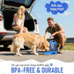 Portable Dog Travel Water Bottle, 77oz Large Dog Water Bowl Dispenser Portable, Leakproof Pet Drinking Bottle Dispenser for Hiking Camping Walking Travelling Beach Car Trips, BPA Free,Blue