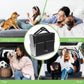 Sturdy 5-Step Aluminum Frame Dog Stair with 1680D PVC Fabric - Non-Slip, Lightweight & Portable - Ideal for Car, SUV, Truck Access - Black (98x67x43cm)