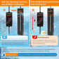 azw Aquarium Heater 300W/500W/800W, Fish Tank Heater with Digital LED Controller, Frequency Conversion Energy Saving, IPS Anti-Boiling Fish, Multiple Intelligent Protection for Freshwater/Saltwater