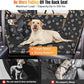 Dog Car Seat Cover for Back Seat, Larger Dog Car Bed Cover with Strong Bottom, Car Back Seat Extender Hammock for Full Size Truck/SUV Black 8 Panels Black Foot Print