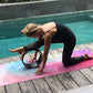 YOGA DESIGN LAB | The Combo Yoga Mat | 2-in-1 Mat+Towel | Eco Luxury | Ideal for Hot Yoga, Power, Bikram, Ashtanga, Sweat | Studio Quality | Includes Carrying Strap!