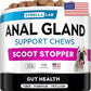 STRELLALAB Anal Gland Support Chews - Scoot Treatment - Digestive Enzymes, Prebiotics & Fiber Supplement for Dogs Digestion & Gut Health. Proprietary Blend of Beet, Psyllium, Dandelion & Pumpkin 120Ct