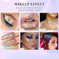Roll-on Holographic Body Glitter Gel for Face Hair, Chameleon Color Changing Glitter Gel Under Light, Chunky Mermaid Sequins Festival Party Rave Accessories Shimmer Makeup (11# Mermaid)