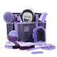 11PCS Horse Grooming Kit Curry Comb Sweat Scraper Horse Bathing Supplies Grooming Tools with Storage Bag Sugar Taro