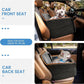 Dog Car Seat for Small Dogs - Puppy Car Seat with Safety Strap & Waterproof Padding, Portable Pet Carrier for Cars, Trucks & SUVs, Comfortable Elevated Bed for Pets Up to 35lbs (Black/Grey)