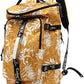 Kalesi Gym Duffle Bag Backpack 4-Way Waterproof with Shoes Compartment for travel Sport Hiking laptop (Mustard yellow)