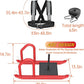 Weight Sled for Training, Heavy Duty 500 LBS Pull Push Sled for Outdoor, Indoor, Football, Durable Steel Weighted Sled, Compatible with 1" & 2" Weight Plate, Frame with Adjustable Reflective Stripe Vest