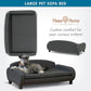 Paws & Purrs Multi-Cat Sofa Bed – 41.5″ Wide Elevated Pet Couch with 3″ Foam Mattress, Removable Machine-Washable Cover – Stylish Indoor Pet Furniture for Two or More Cats and Dogs, Gray