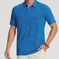 Golf Shirts for Men - Moisture Wicking Short Sleeve Performance Sport Casual Striped Collared Mens Polo Shirt
