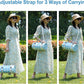 Picnic Blanket, 80''x80'' Waterproof Outdoor Blankets, Picnic Mat Washable for Beach, Picnic Blankets for Camping on Grass with Shoulder Strap - Blue & White